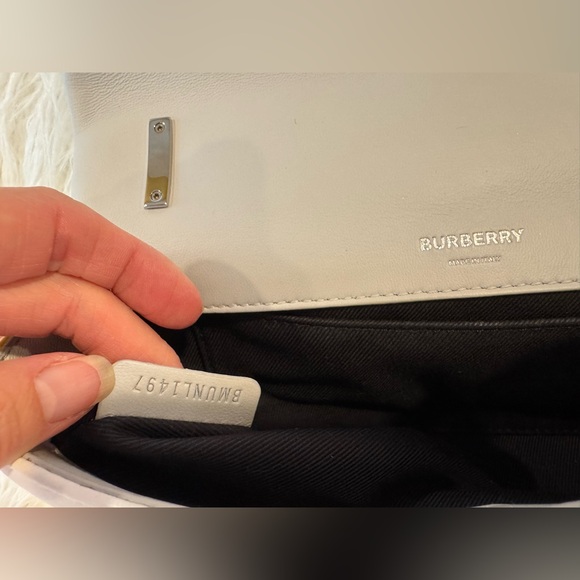 Burberry Mini Lola Crossbody Bag LIKE NEW White Gray Yellow - Picture 8 of 8